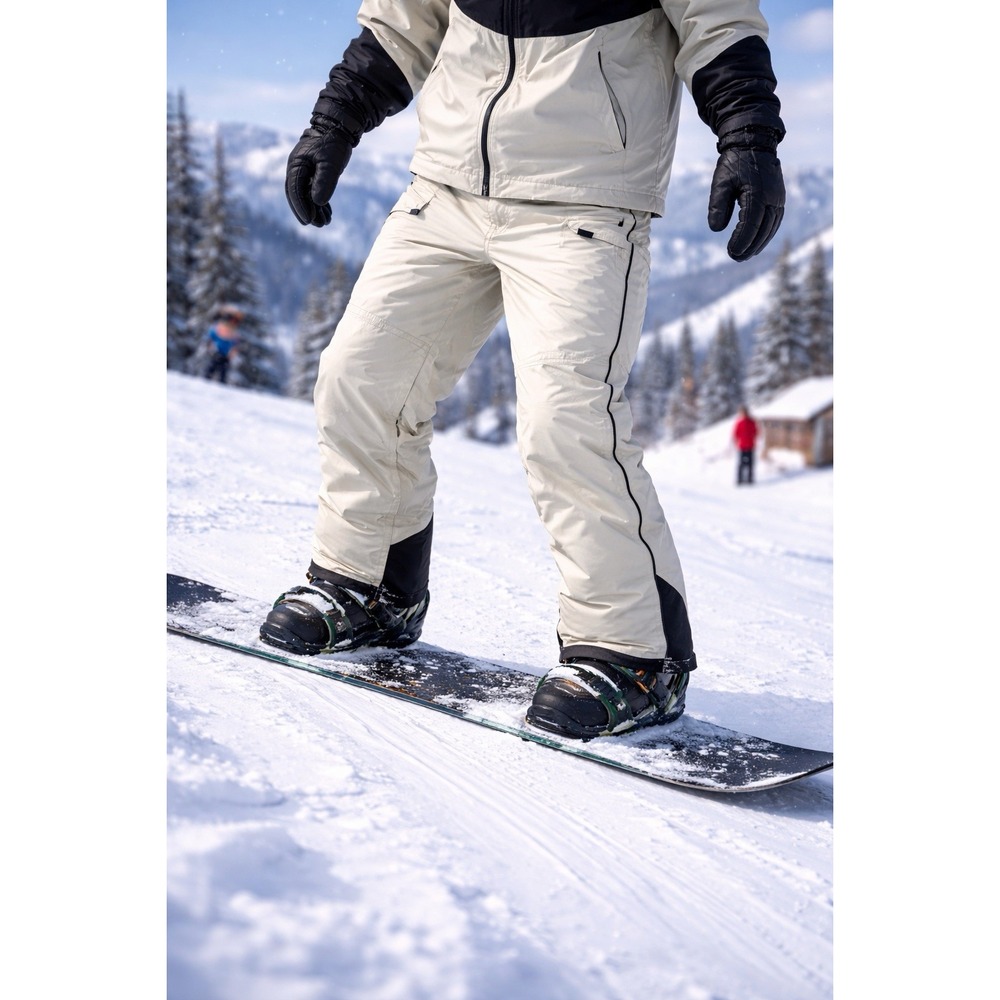 Hard Corps Pants Mens 36 (36x31) Cream Color Insulated Snow Ski Activewear